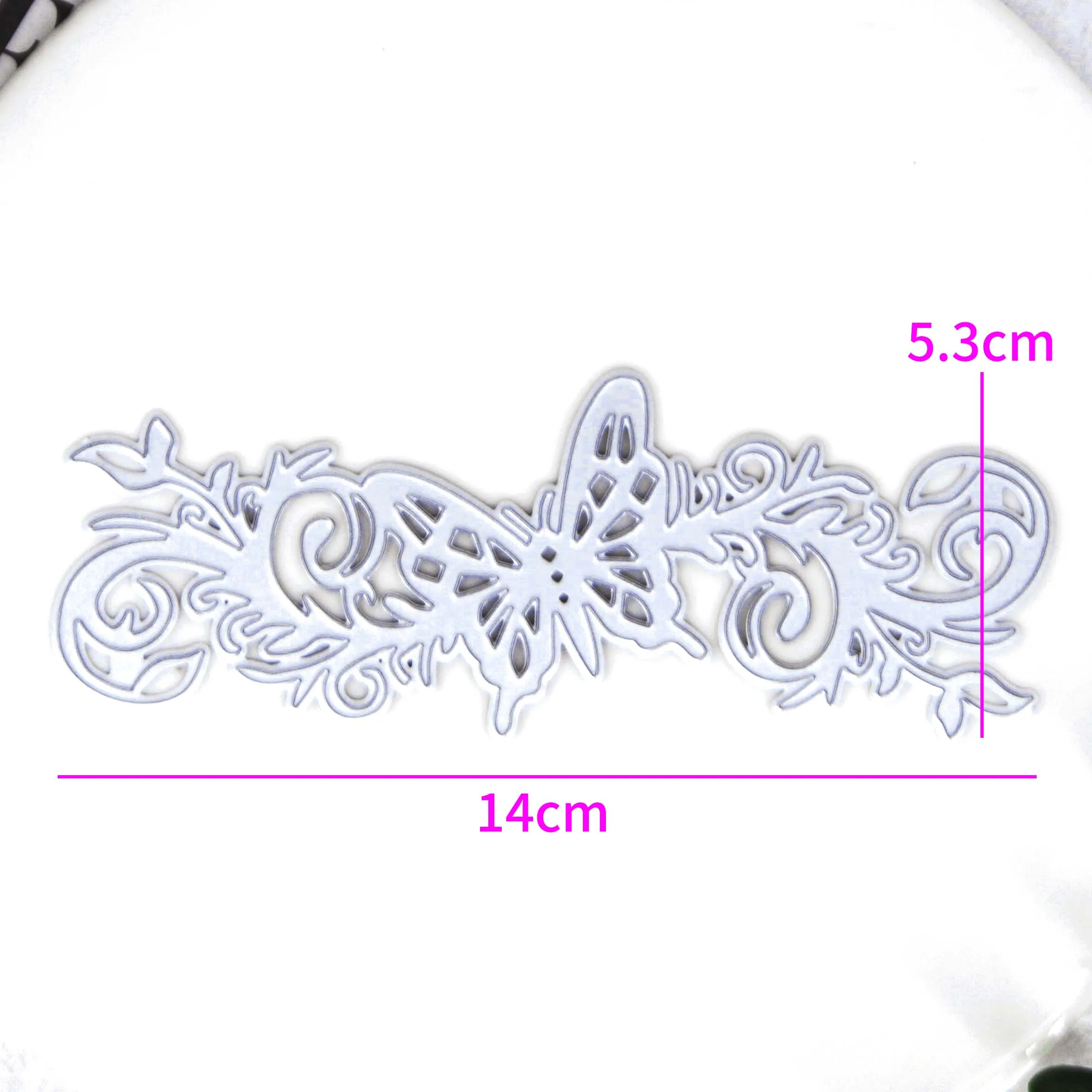 Штамп для вырезания лозы в форме бабочки уплотнение скрапбукинга сделай сам