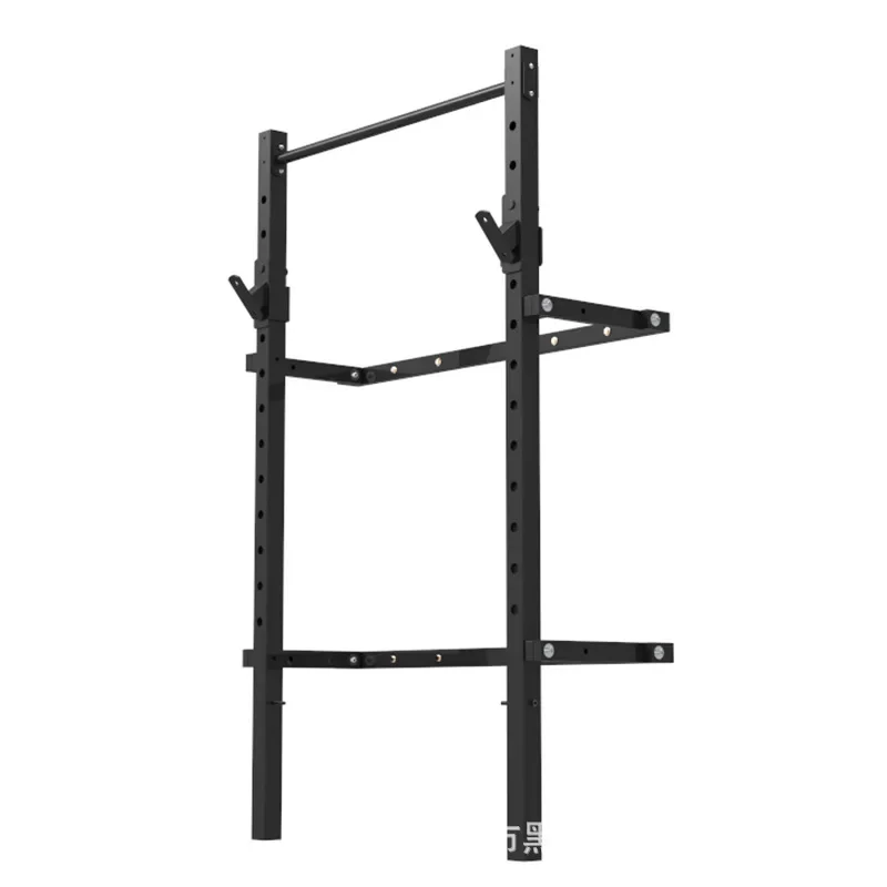 Регулируемая бюджетная Складная настенная стойка для приседаний фитнеса