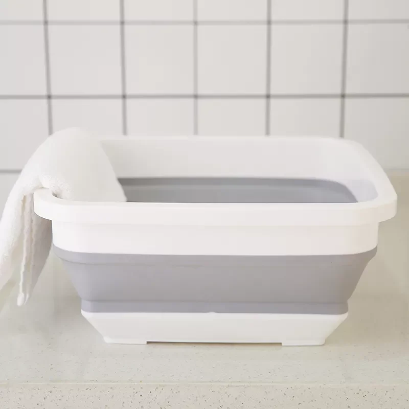 

Bucket Car Wash Bucket Outdoor Foldable Basin Fishing Camping Car Vegetable Fruit Basin Household Cleaning Supplies