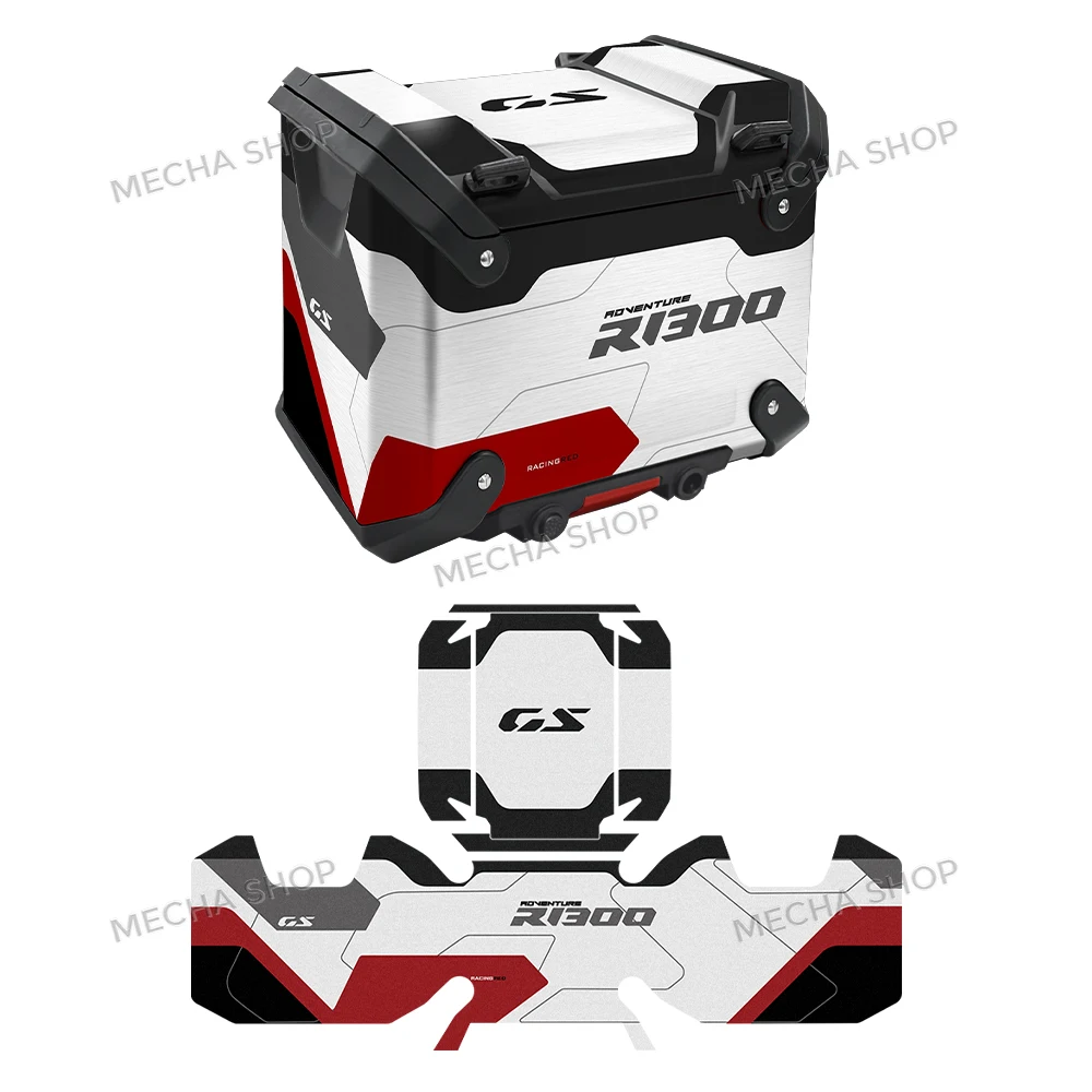 Фото Новые наклейки на чемодан мотоцикла, защитная наклейка для R1300GS ADV GS 1300 Adventure 2024 2025, вариант 719, тройная черная наклейка №4