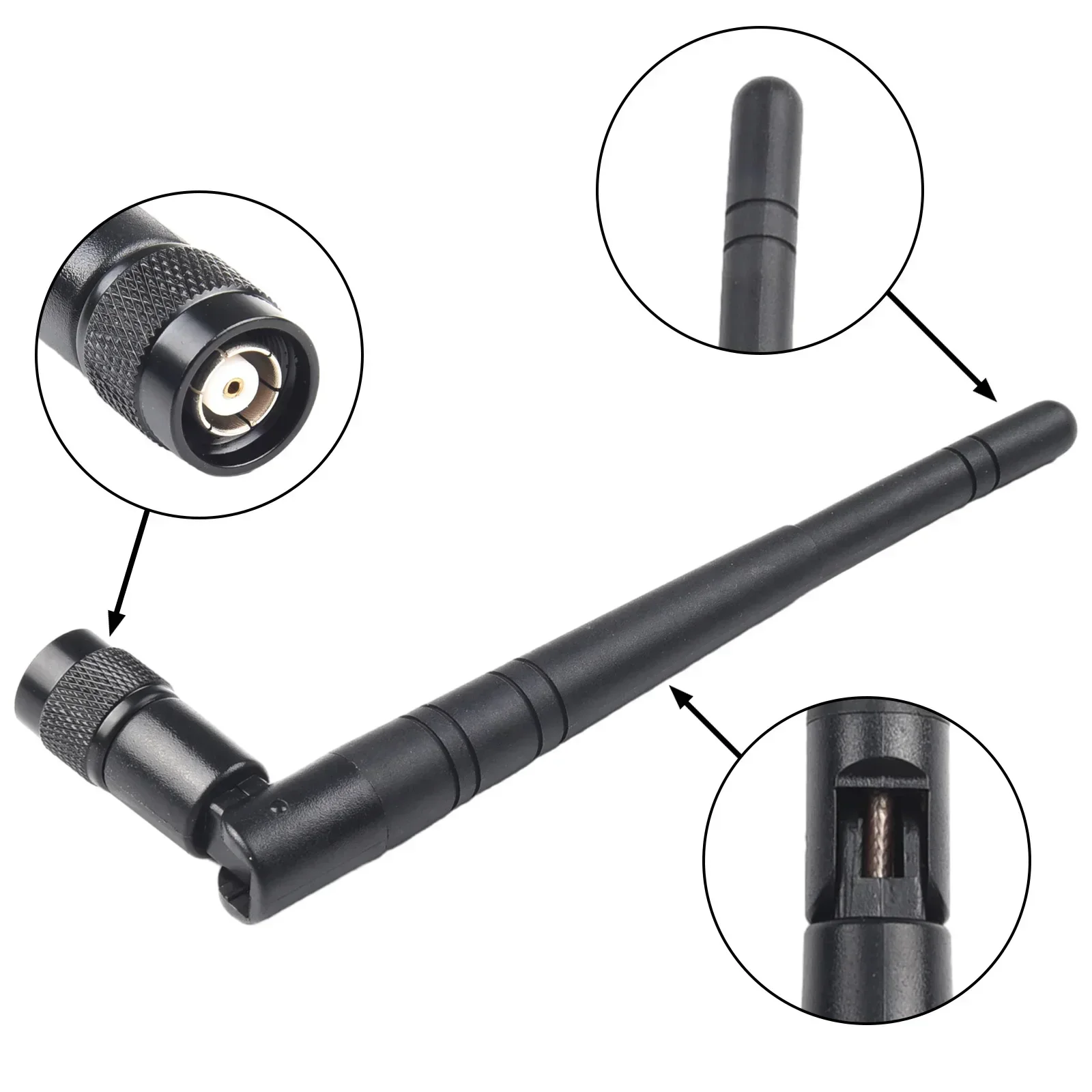 Антенна 2 4 ГГц 5 дБи RP-TNC Штекерный разъем разъемRP-TNC