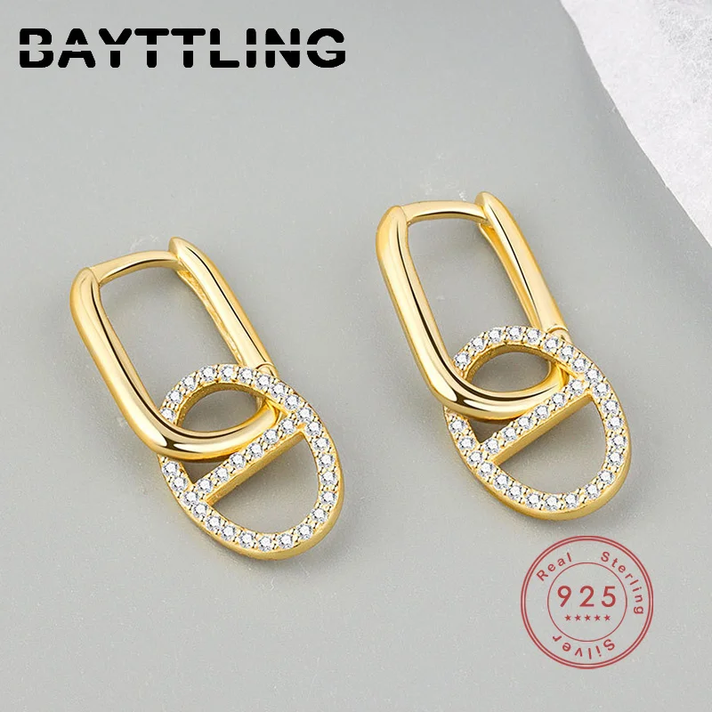 Женские серьги из серебра 925 пробы с фианитом |