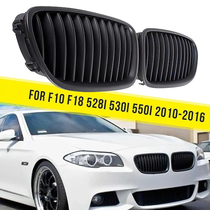 

Front Sport Kidney Grill Grilles For-BMW F10 F18 2010-2016 Gloss Black Car Racing Grill 51137261356, 51137203650