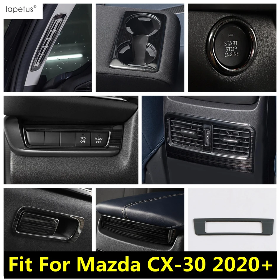 

Head Light Lamp / Glove Box / Water Cup Panel / Start Stop Cover Trim For Mazda CX-30 CX30 2020 - 2022 Accessories Interior Kit