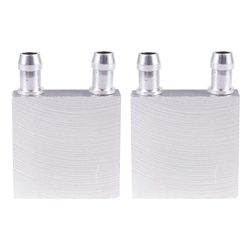 

2Pcs 40X40x12mm Aluminum Water Liquid Cooler Block Heatsink For Computer CPU Radiator