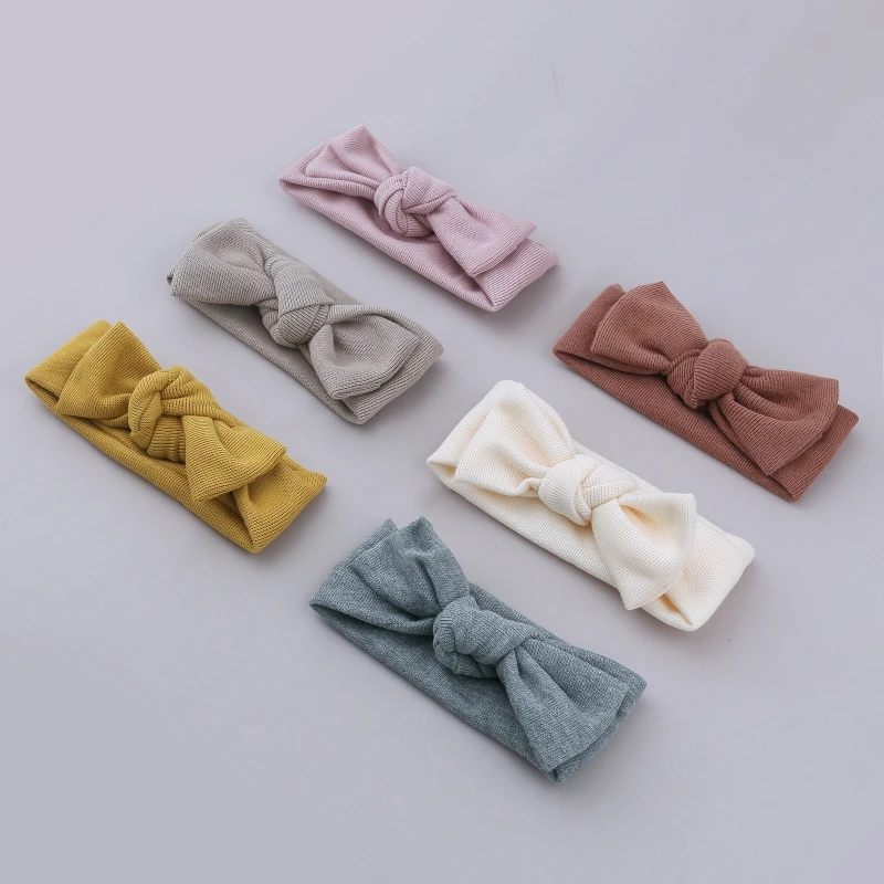 

Baby Girls Lovely DIY Bow Hairband Elastic Headband Stretch Knot Bandanas Wide Turban Headdress Headwrap Princess Hair Accessori