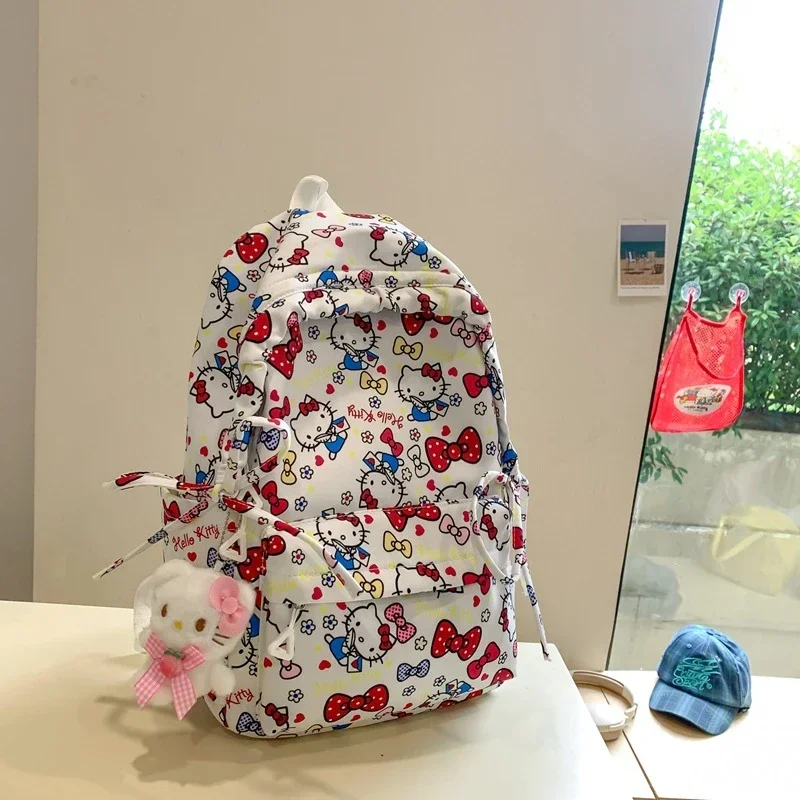 Рюкзак Sanrio Hello Kitty милый мультяшный модный рюкзак большой емкости с принтом и