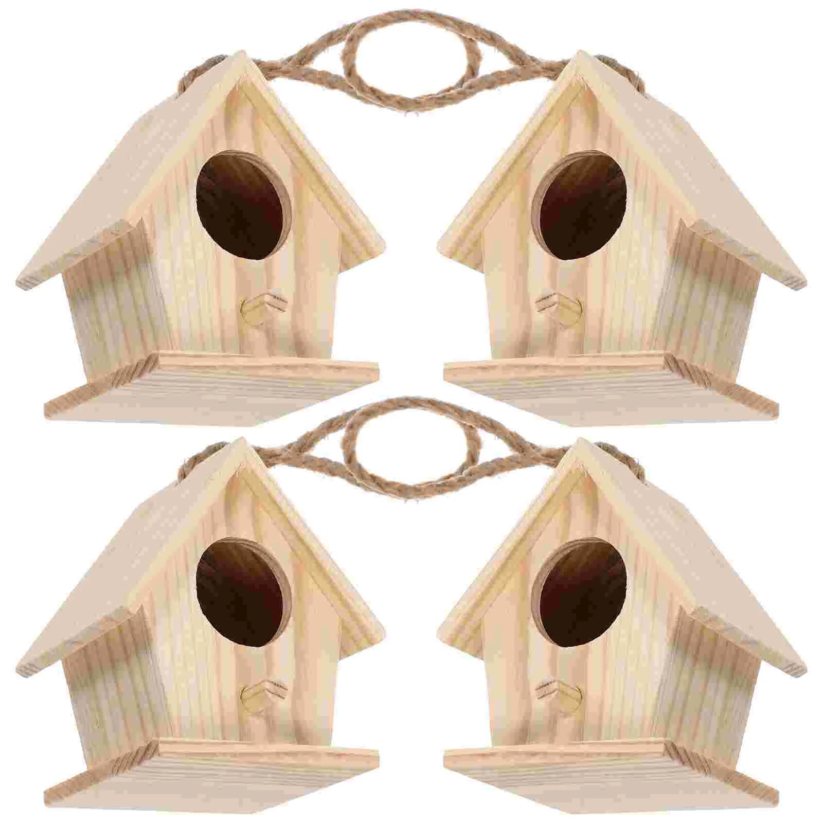 

Garden Bird House Artificial Birds House Outdoor Decor Birds Hanging Hammock Resin Kits Mini Hanging Hammock Cave Cage House