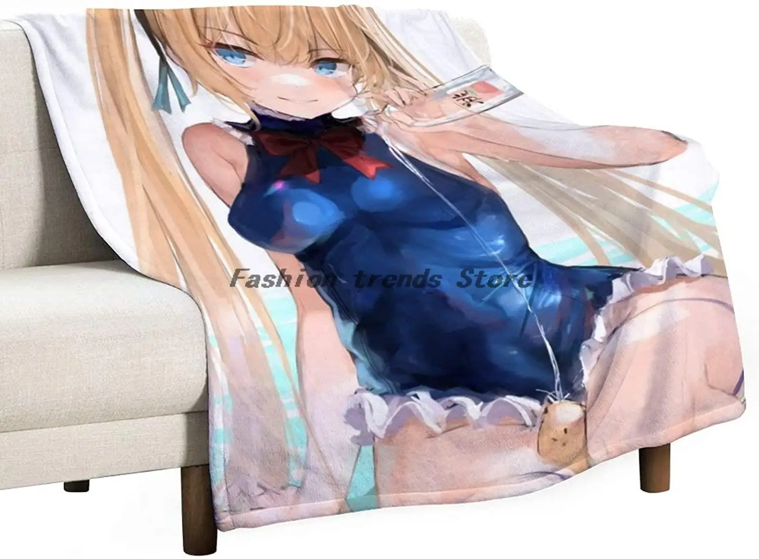 Одеяло с 3D принтом | Привлекательный купальник из аниме одеяло мультяшными