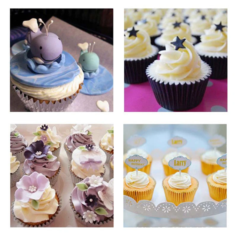 100 шт. маслостойкие формочки для кексов 7 5 см |