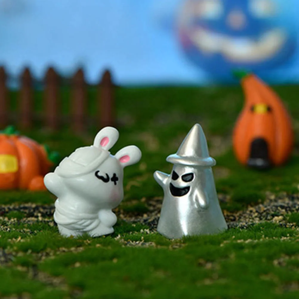 

Миниатюрные фигурки на тему Хэллоуина, украшения из смолы, украшения на Хэллоуин, 14 шт.