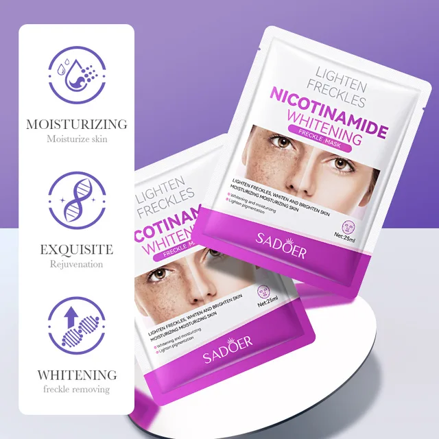 Face Sheet Mask Korean Niacinamide Brightening and Anti-Blemish Mask Hydrating and Moisturizing Face Mask for Mem Masque Visage 2