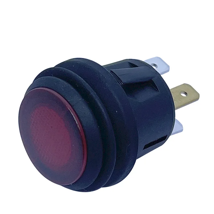 

Taiwan SCI new 10 a push button switch UL dual 2 reset button switch 20 mm holes