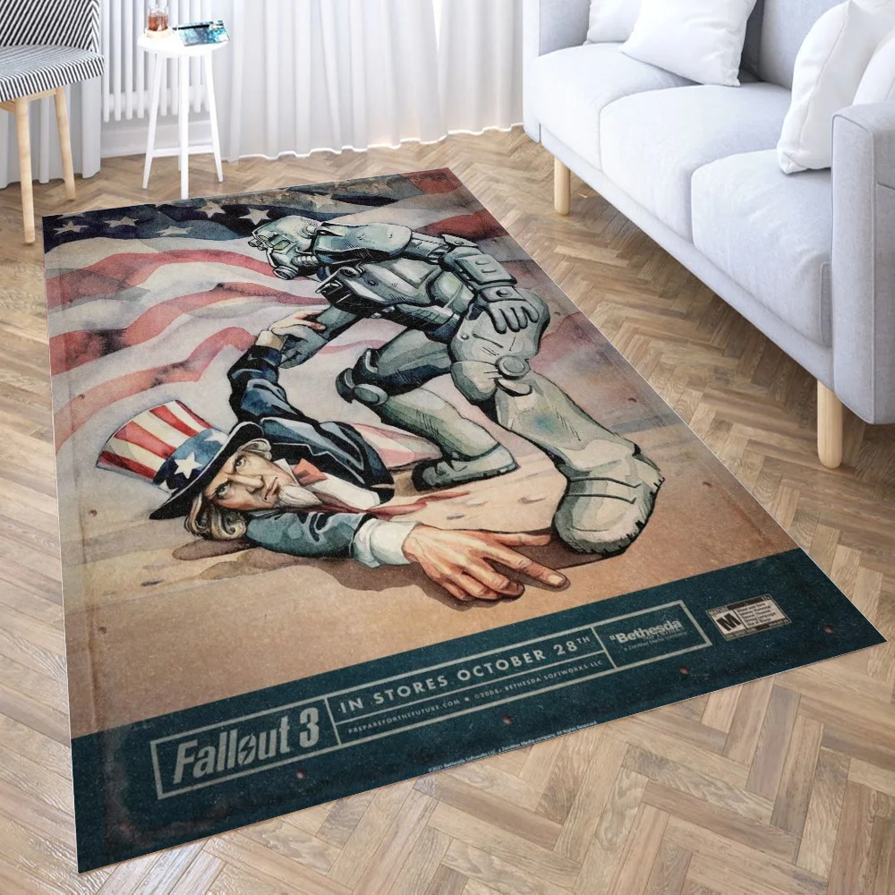 

Propaganda 3D Carpet Living Room Kitchen Entrance Door Mat Anti-slip Floor Rug Bathroom Area Hallway Mats