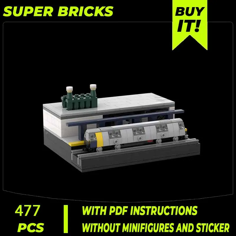 Модель Street View Moc строительный блок модульная мини-станция метро NYC модель