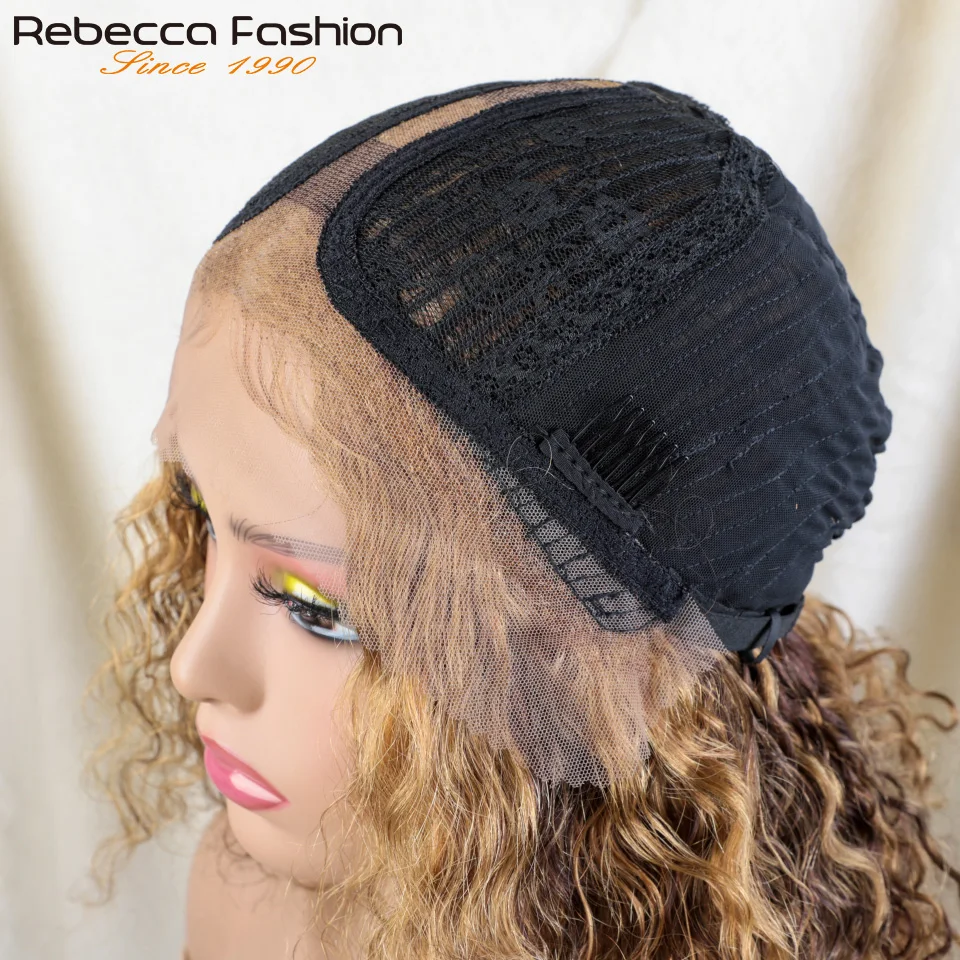 Выделите короткий боб Джерри вьющиеся человеческие волосы парики для женщин