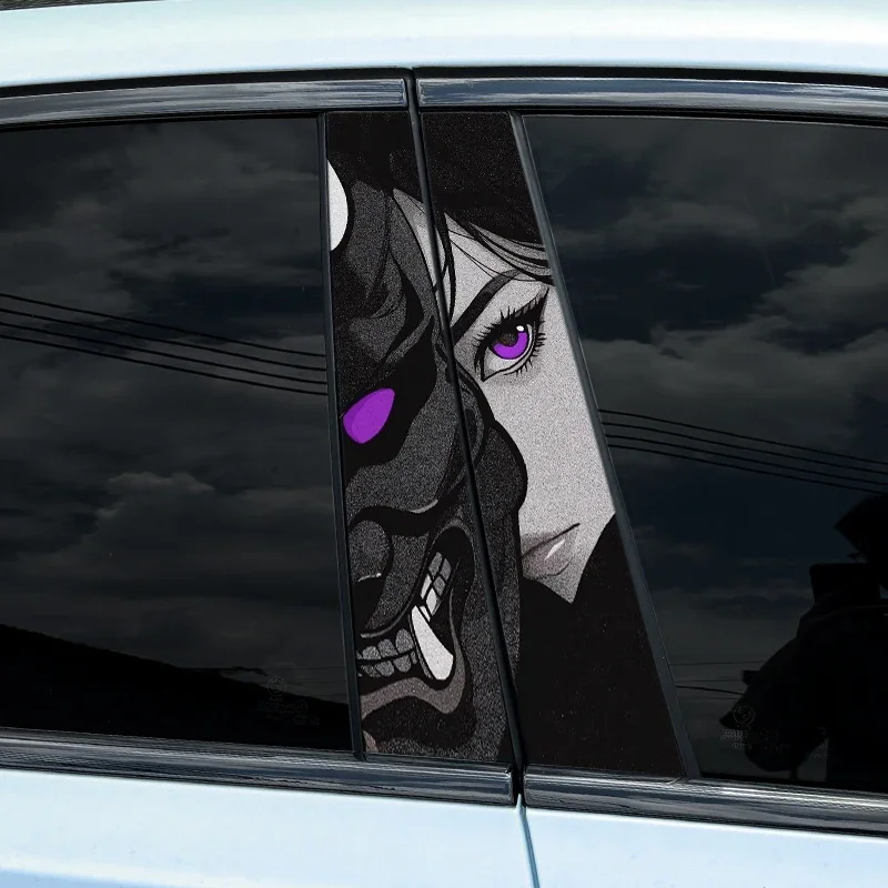 1 шт. JDM стиль Prajna автомобильные наклейки авто татуировки B столб водостойкая