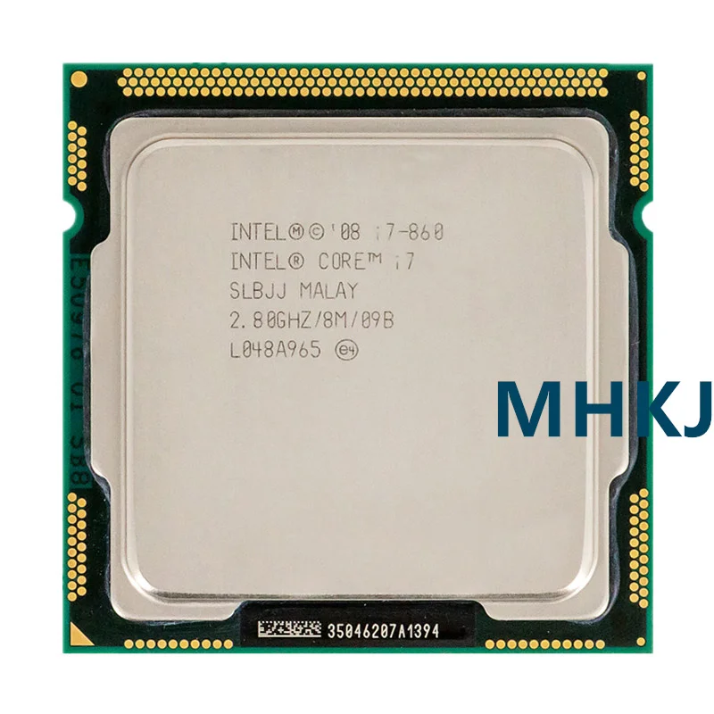 Процессор Intel Core i7-860 i7 860 2 8 ГГц четырехъядерный восьмипоточный ЦПУ Мб 95 Вт LGA 1156