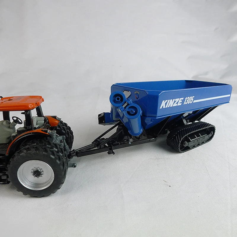 

Diecast 1:64 Scale Kinze 1305 Crawler Large Grain Transport Trailer Tractor Model Accessories Collection Souvenir Ornaments