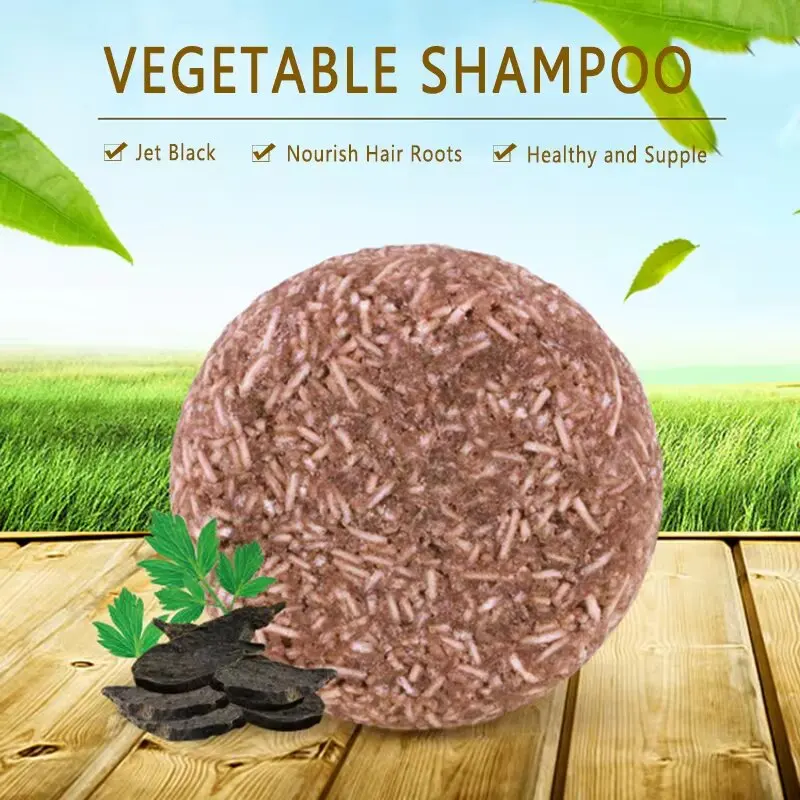 3 шт. многоцветковое затемняющее шампунь для волос Polygonum барное мыло против