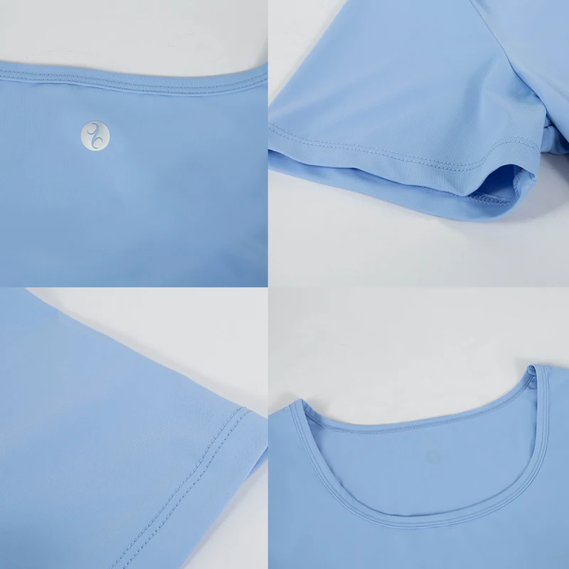 SEVENPALMS Women Yoga Top Seamless Sport T Shirts Fitness Clothes Short Sleeve Shirt Gym Quick Dry Clothing Running Active Wear