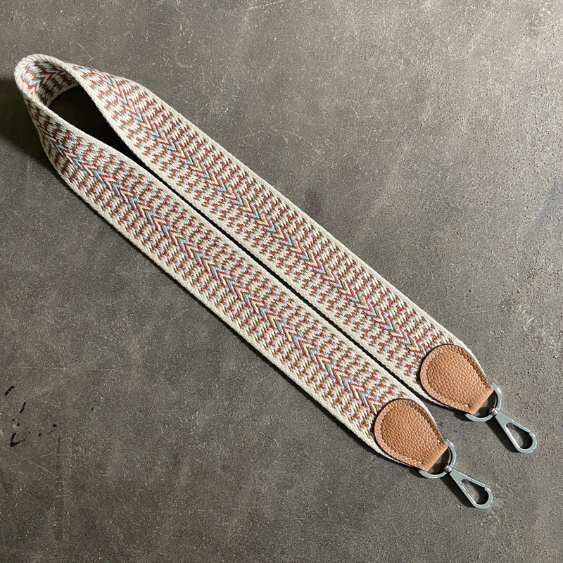 Custom Bag Strap The Latest Fashion Evelyn Bag Wide Canvas Strap Webbing Original Leather Bag Strap