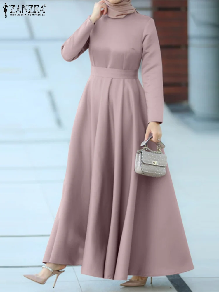 Сарафан женский с длинным рукавом однотонный платье изображением индейки весна |