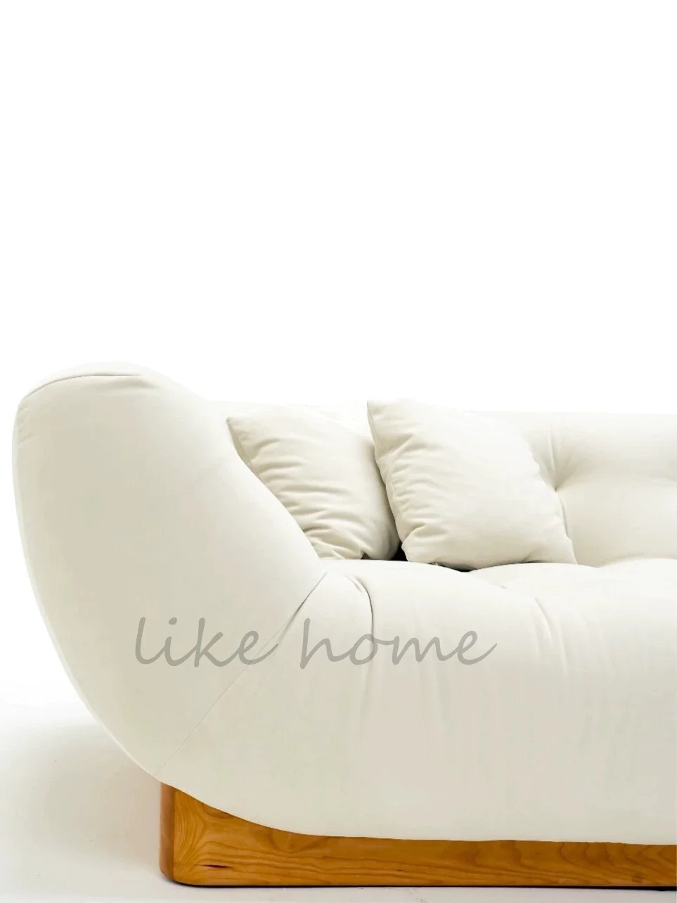 Креативный диван из ткани б/у с кошачьими царапинами кремовый мангостин лодка