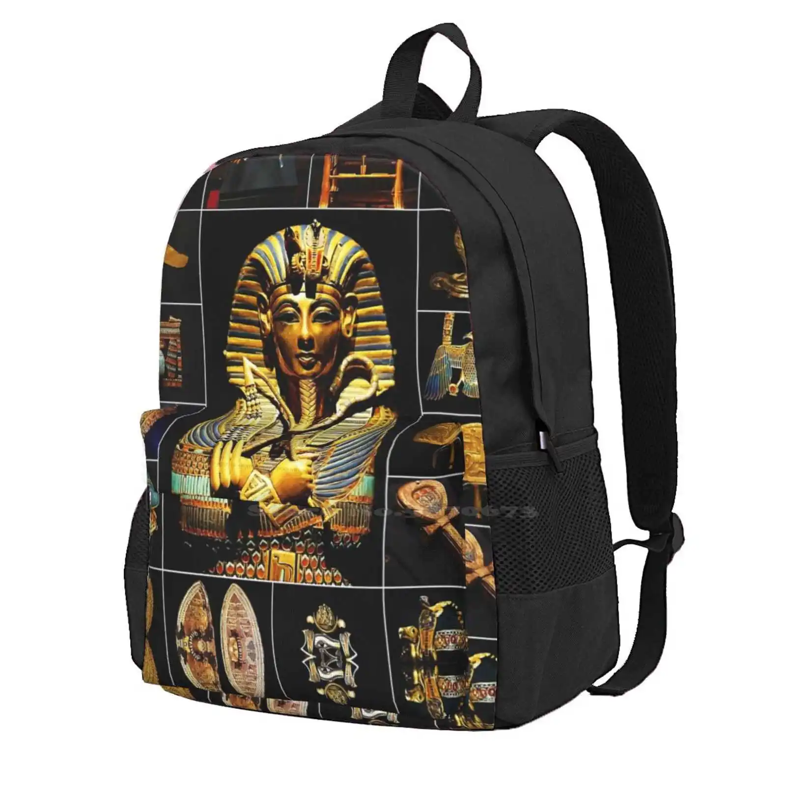 

King Tut ( Tutankhamun ) Hot Sale Backpack Fashion Bags Tutankhamun Pharaoh Mummy Tutankhamen Ancient Egyptian Tombs Tut