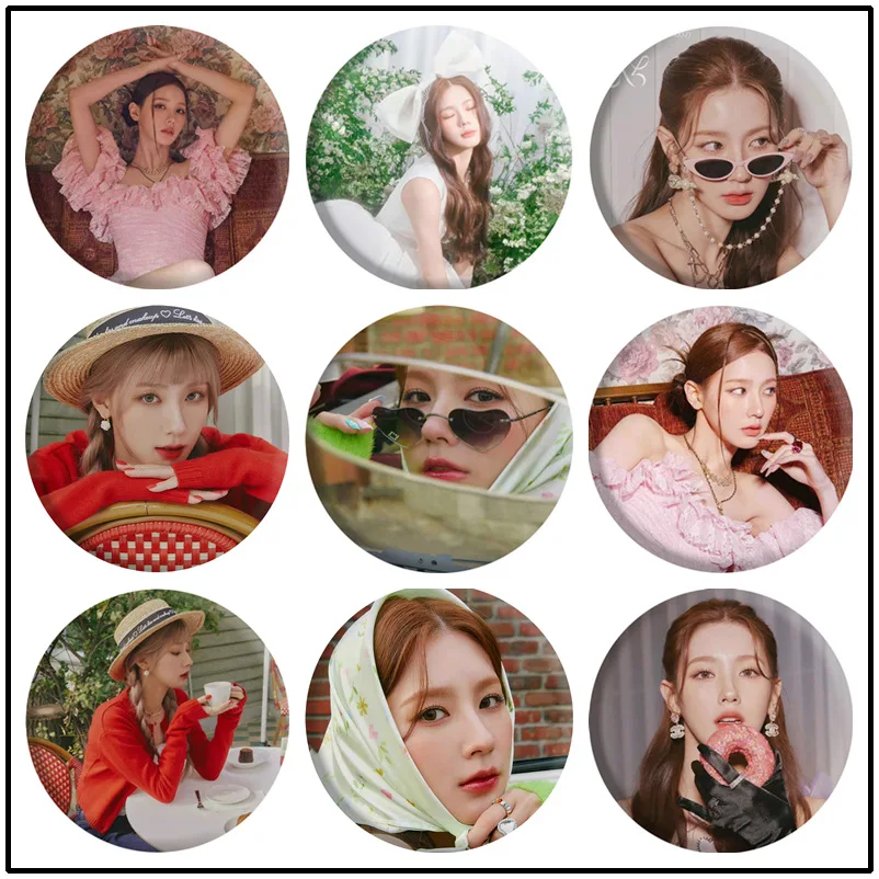 

Kpop GiDLE Brooch Wholesale Pin Badges New MIYEON Solo Brooch Pin Badges For Clothes Backpack Decoration Fans Collection