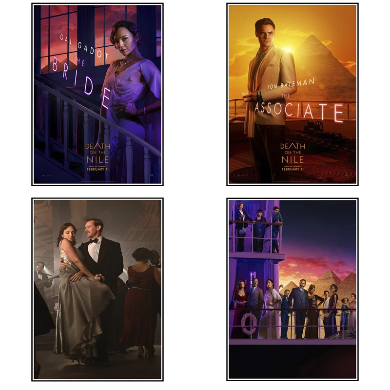 

Плакат из фильма «Смерть на Ниле», плакат из белой медной бумаги, украшение для гостиной, бара, наклейка, настенная живопись