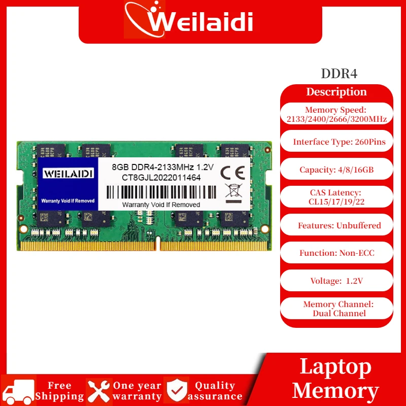 

Ddr4 16GB 8GB 4GB 2666Mhz 2400Mhz 2133Mhz Memoria Ram Laptop Notebook Memory 1.2V 260Pin SO-DIMM Intel Gaming Unbuffered