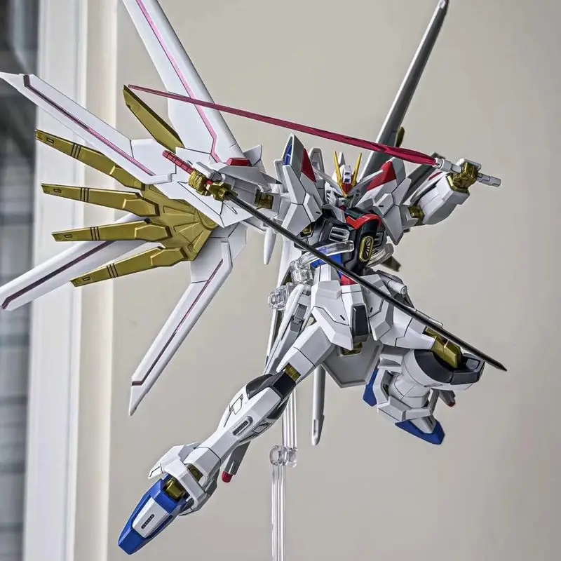 Фото Горячее высокое качество Strike Freedom Soar High Gloss Spraying Hg 1/144 Сборка Модель Комплект Фигурки Детская Игрушка Настольный Орнамент Игрушка №4