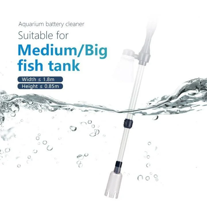 

Aquarium Battery Syphon Auto Fish Tank Vacuum Gravel Water Filter Washer Cleaner Tank Cleaning