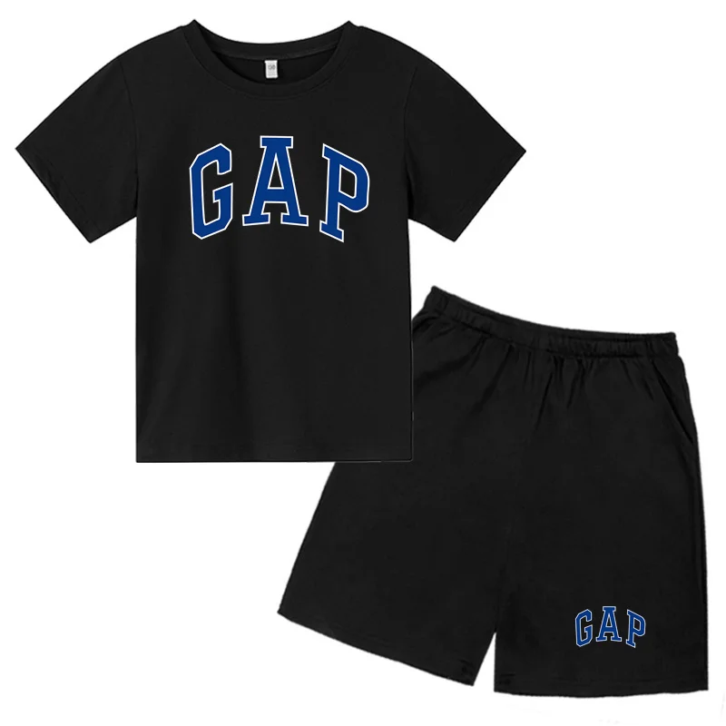 

2022 New GAP Boys Girls T-Shirt Suits Children Hooded Sportswear Suits Children's Clothing 4-14 Years Old Girls Boys Clothing