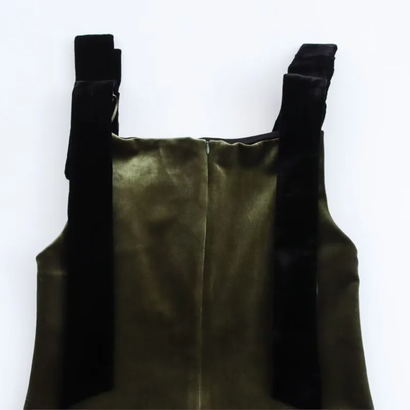 TRAF женское короткое платье с галстуком-бабочкой платья миди без рукавов