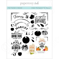 2022 arrival fall farmers market clear stamps scrapbook diary decoration stencil embossing template diy greeting card handmade