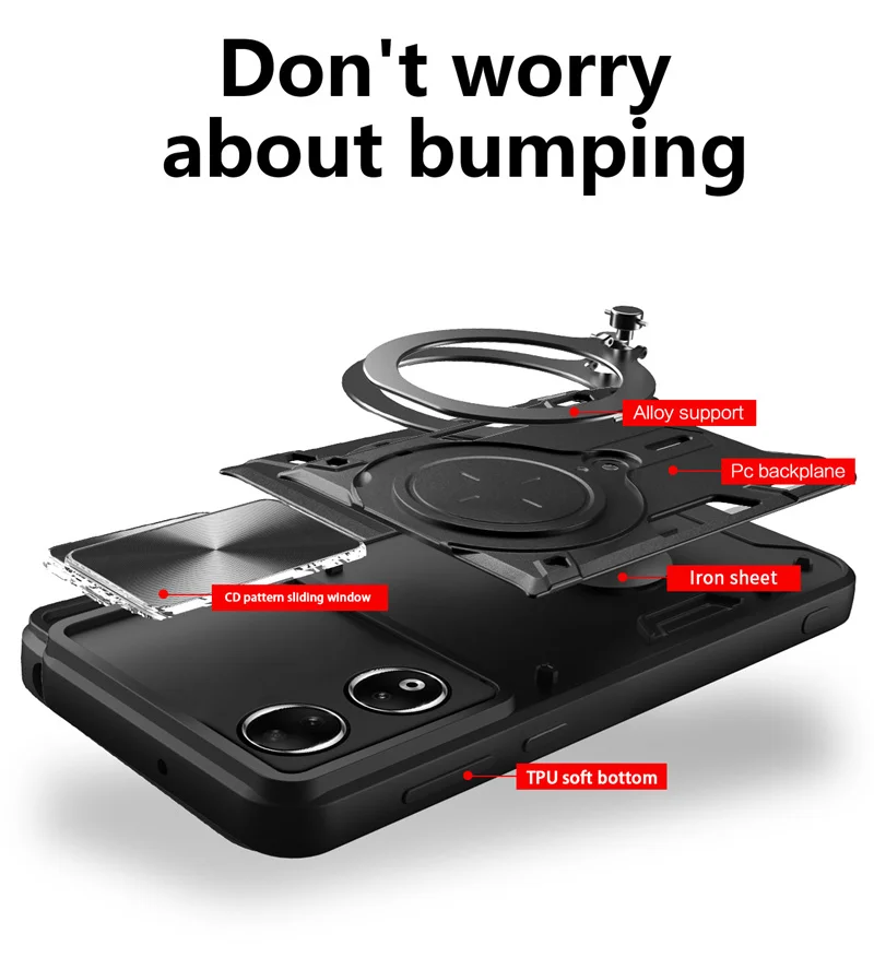 Funda для Honor 90 5G чехол противоударная броня магнитное металлическое кольцо