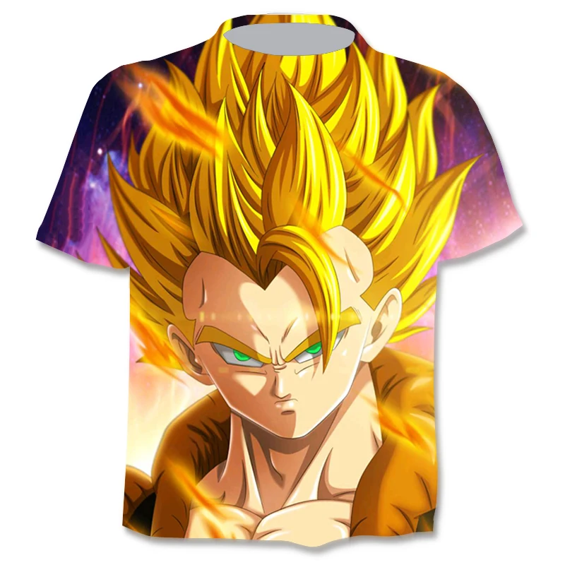 

New 3D Dragon Ball Printing Summer Hot Sale Short-Sleeved Round Neck Men and Women Same Sports T-shirt Fashion Casual T-shirt