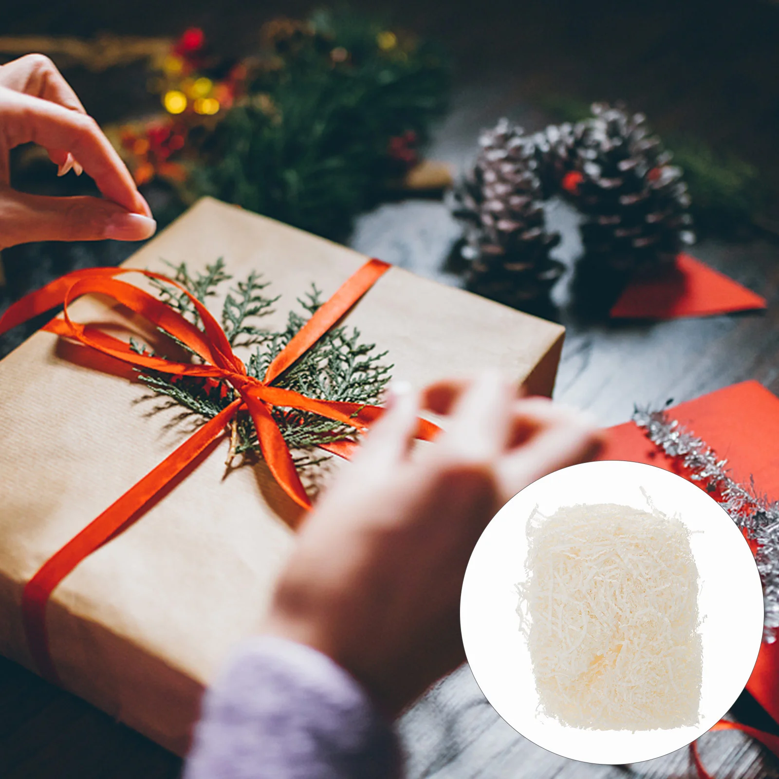 

Paper Crinkle Gift Shred Filler Box Shredded Tissue Cut For Wrapping Filling Basket Shreds Packing Boxes Fillers Material Grass