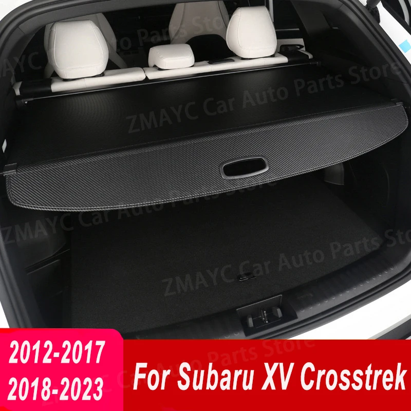 Фото Для SUBARU XV Crosstrek 2012-2023 защитная крышка багажника, задняя занавеска для багажа, перегородка, автомобильные аксессуары №1