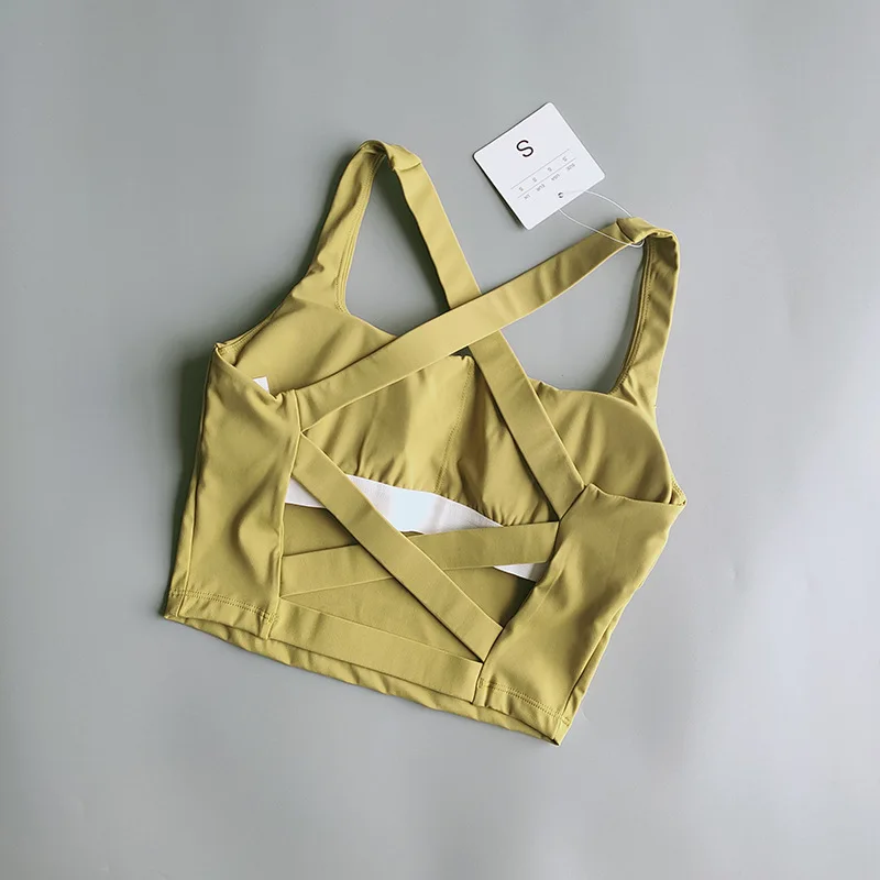 Sports Bra Women U-Shaped Back Running Fitness Yoga Push Up Shockproof Vset Quick-Dry Vest Professional Sexy Bras