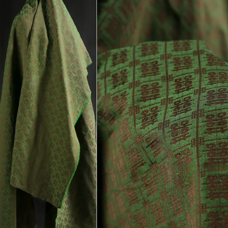 Xizi Denim Green Rust Wash Жаккардовый джинсовый китайский шикарный уличный пальто Сумка - Цена: 1260