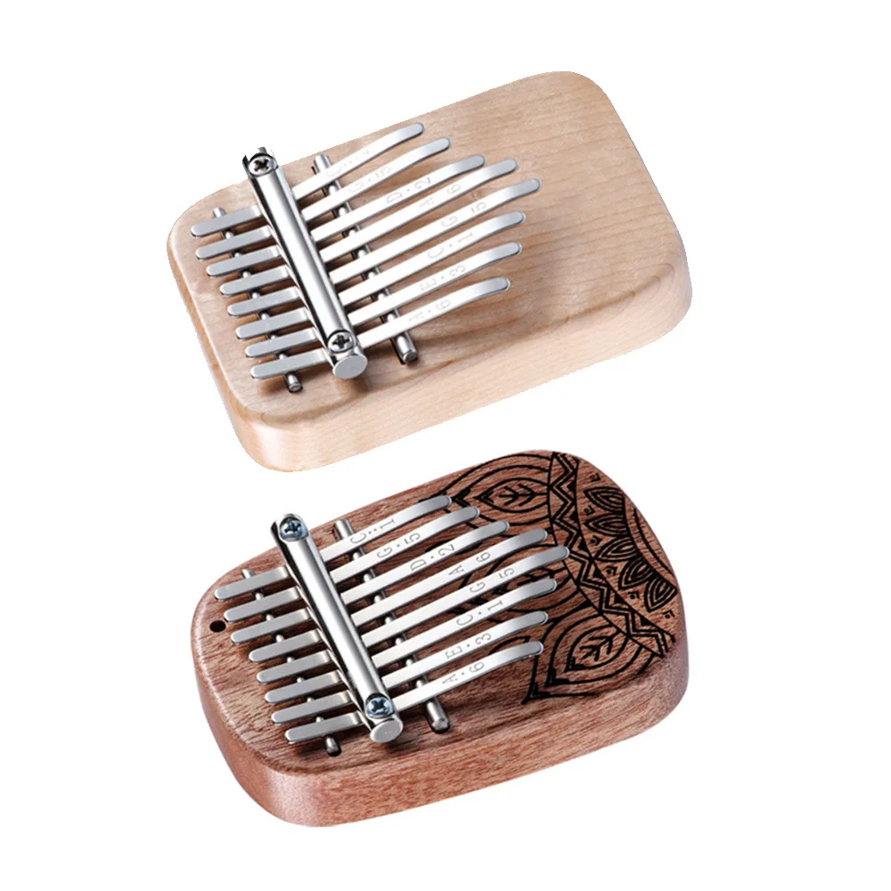 Пианино Kalimba с африканскими пальцами 8 клавиш красное дерево клавиатура