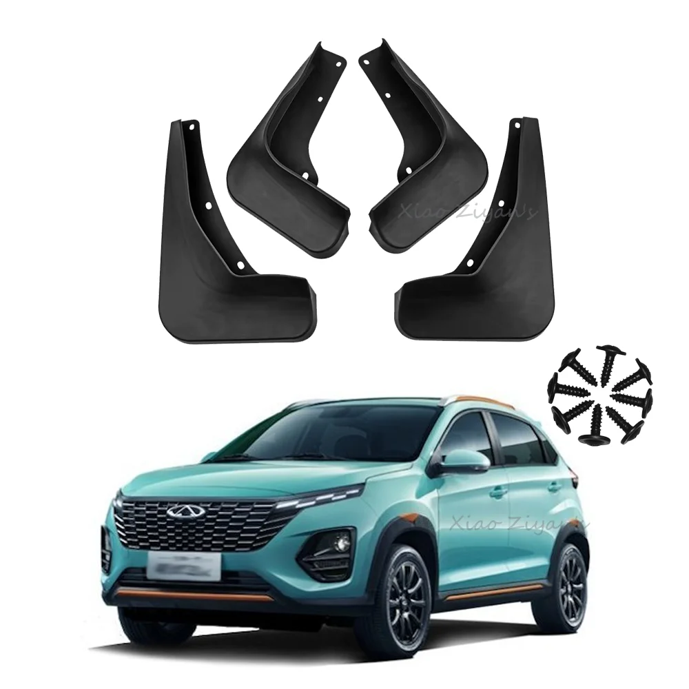 Фото Для Chery Tiggo 2 Pro 3x Plus DR 3.0 2022~2026 2023 2024 2025: передние и задние брызговики, защита от грязи, детали и аксессуары №3