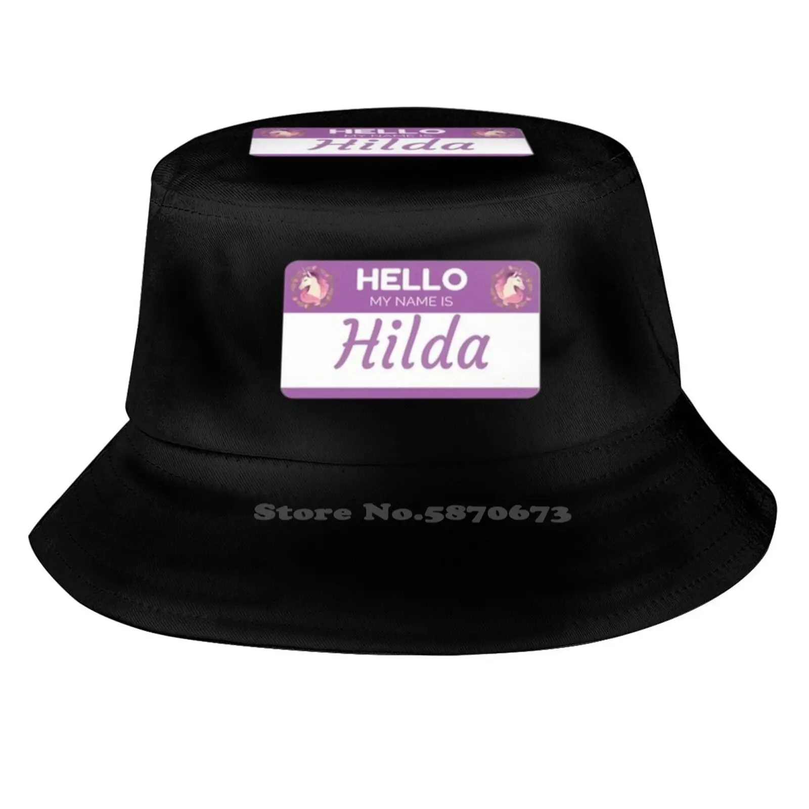 Единорог Привет мое имя — подарок для Someone Called рыбацкие шляпы унисекс шляпы-ведра