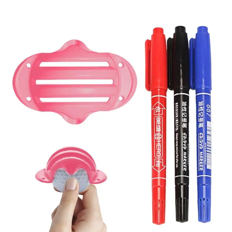 

Golf Ball Liner Marker 3 Colors Ball Line Marker Pens Golf Ball Line Marker Tool Upgrade Marking Alignment And Identification