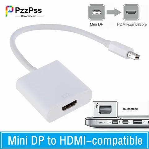PzzPss Thunderbolt Mini DisplayPort Display Port DP-HDMI-совместимый кабель-адаптер для Apple Mac Macbook Pro Air
