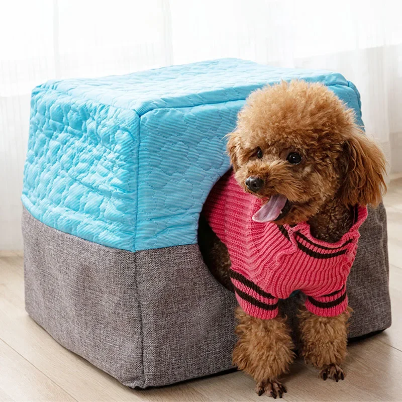 Многофункциональная кровать для кошек гнездо теплый коврик собак Конура мягкие