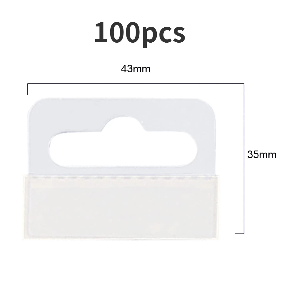 

100 шт. прозрачные клейкие крючки ПВХ